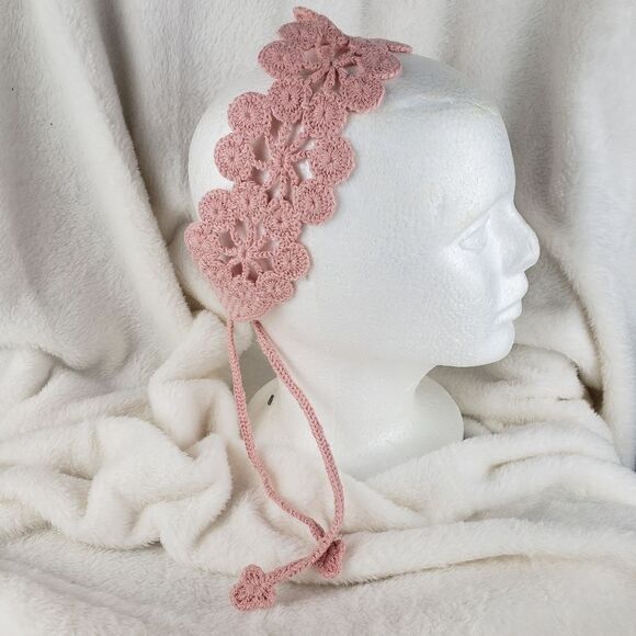 Flower Crocheted Headband - Picture 1 of 2